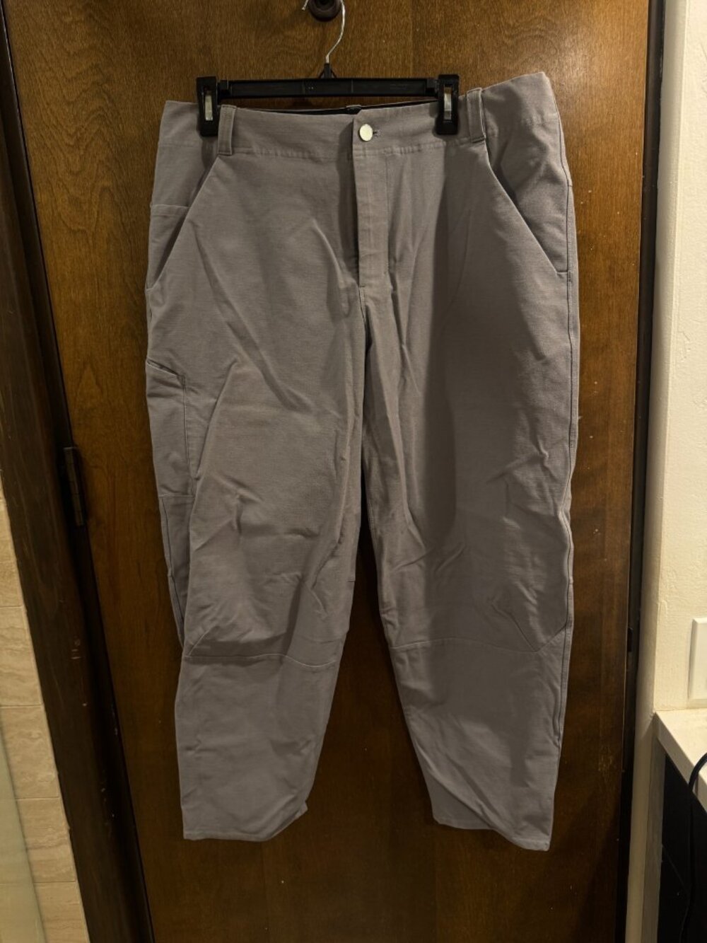 Lululemon Mens Utilitech Twill Carpenter Pant Straight Leg Regular Size 36 Gray